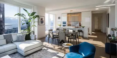 Large two bedroom Boston high-rise condo
