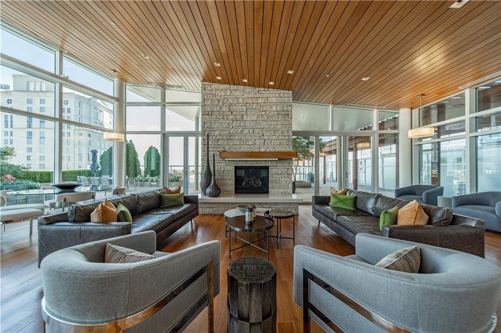 The Resident Lounge at 10 Terminus Place Condos of Atlanta