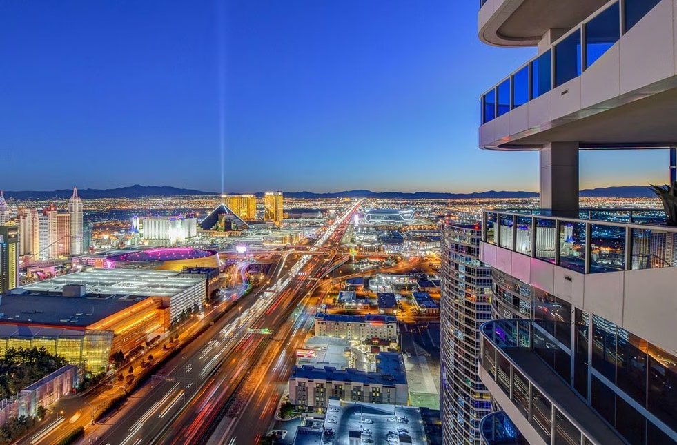 Las Vegas High-Strip View from a High-Rise