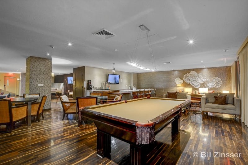 The Game Room at One Las Vegas Condos
