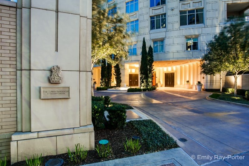 The Entrance of the Ritz-Carlton Residences Dallas