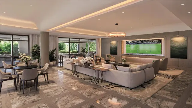 The Resident Lounge at St Regis Residences Houston